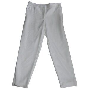 Yigal Azrouel White Dress Pants Slacks Ankle Zipper Women's Size 8 Made in USA